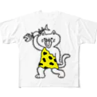 モリチエコのにゃんザピテクス　単体　原始猫 フルグラフィックTシャツ