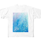 LUCENT LIFEのLUCENT LIFE　水 / Water フルグラフィックTシャツ