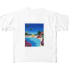 にゃんセグ販売局の公園のトロイ<summer> All-Over Print T-Shirt