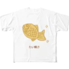 ハナのお店のたい焼き フルグラフィックTシャツ