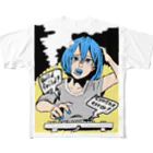 bunbunbububunのcoder girl フルグラフィックTシャツ