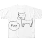 十文字のf＊ck dog All-Over Print T-Shirt