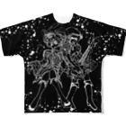 h45m69のYOU&ME Black All-Over Print T-Shirt