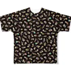 ヤム烈のカワウソいっぱい焦茶 All-Over Print T-Shirt