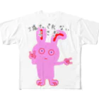 満たされないうさぎ（mitasarenai usagi）のみたうさジャスティス All-Over Print T-Shirt