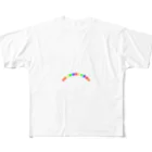 元祖イモ虫ヤローのイモ虫ヤロー（レインボー） All-Over Print T-Shirt
