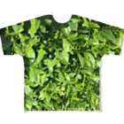 leafandcatのcha-cha-chá 茶 フルグラフィックTシャツ