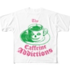 LONESOME TYPEの緑の地獄 The CAFFEINE ADDICTIONS (Green Hell) All-Over Print T-Shirt