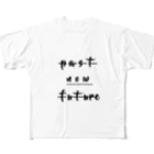 street brand BOMB'Sのpast now future フルグラフィックTシャツ