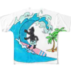 Dog On Boardのoliver All-Over Print T-Shirt