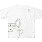 玉狛(たまこま)の玉狐フルグラT＊白 フルグラフィックTシャツ