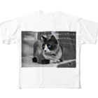 Lab_Naの碧目猫 フルグラフィックTシャツ