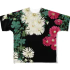 Japon mignonの菊 フルグラフィックTシャツ
