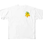 マロマロのMimosa フルグラフィックTシャツ