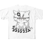 p-55のおこにゃん フルグラフィックTシャツ