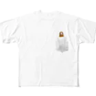 ウロコインコパイナップルのポケットウロコインコ パイナップル All-Over Print T-Shirt