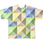 sevenoverlineのlattice フルグラフィックTシャツ