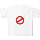 NOTの"NO"Tシャツ フルグラフィックTシャツ