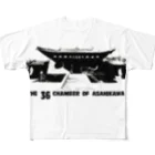 THE_36_CHAMBER_OF_ASAHIKAWAのTHE 36 CHAMBER OF ASAHIKAWA(BLACK) All-Over Print T-Shirt