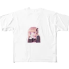 かわいいカノジョのめんへらおんな フルグラフィックTシャツ