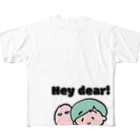 みなみ🇨🇦レストランで働く先生のHey dear!シリーズ フルグラフィックTシャツ