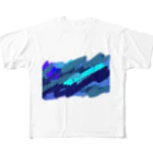 ポテコロアートショップの蒼の衝動 All-Over Print T-Shirt