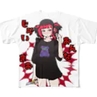 地雷女まお🖤🗝🧸の地雷女まお フルグラフィックTシャツ