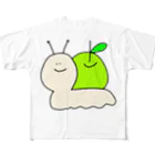 ゆるいもの倶楽部の🐌カタツムりんご🍏 All-Over Print T-Shirt