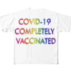 でおきしりぼ子の実験室のCOVID-19_ワクチン完全接種済み フルグラフィックTシャツ