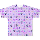 Nemon.Cのあぁちゃまのゆめかわ8bit パープル All-Over Print T-Shirt