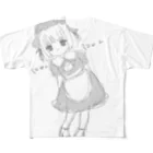 てんしの洋服屋さん🤍💍のてんしの洋服(♡纏)ほちゃねこ All-Over Print T-Shirt