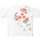 おのだ希・nozomi onodaのくらげお花 フルグラフィックTシャツ