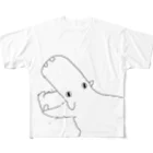 怠者人鳥のかば🦛 풀그래픽 티셔츠