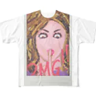 水彩屋のOMG！ All-Over Print T-Shirt