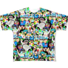 JoyJoyMAXの営巣地の総柄風船のJ(小柄) All-Over Print T-Shirt