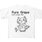 Pure Grape のPure Grape 【Cat T】 フルグラフィックTシャツ