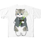 mofusandの花婿にゃん All-Over Print T-Shirt