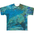 ㌱川の海底ひゃくおくまんキロメートル All-Over Print T-Shirt