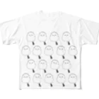 きゅうりのいっぱいシマエナガ All-Over Print T-Shirt