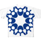 anatomy_and_graphicのsnowflakes (vertebrae c) フルグラフィックTシャツ