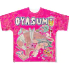 ねこ炭酸のOYASUMI フルグラフィックTシャツ