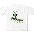 モリチエコのカマキリ フルグラフィックTシャツ