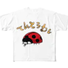 Drecome_Designのゆるいテントウムシ フルグラフィックTシャツ