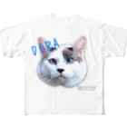 ドラシラスの『ヘッポコ猫ドラ』　キメ顔 All-Over Print T-Shirt