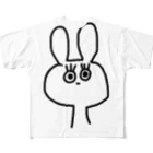 もふもふのウサギ All-Over Print T-Shirt