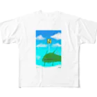 空想世界悠々社のソラをとぶいきもの All-Over Print T-Shirt