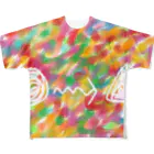 DAYUの派手グラフィックまるさんかく All-Over Print T-Shirt