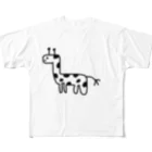 動物と愉快な人々たちのキリンチャレンジ All-Over Print T-Shirt