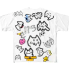 あぁるごん(ぬこちゃんず）のぬこちゃんずEMOJI フルグラフィックTシャツ