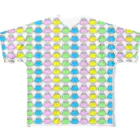 SHOP中部地方🍵🍡ご当地グッズ専門店🗾🎵のふぢさんいっぱい All-Over Print T-Shirt